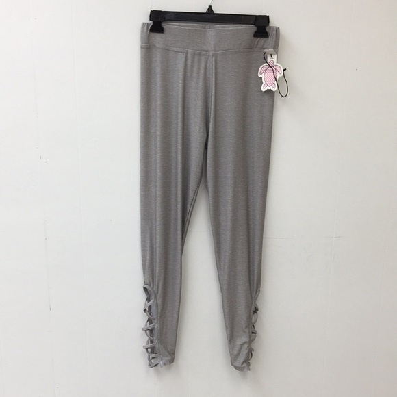 Simply Southern Heathered Grey Stretch Pants One Size Fits Most NEW With Tags - Picture 1 of 10